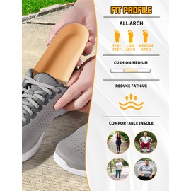 All-day Comfort Memory Foam Insole - Helps Relieve Foot Pressure and Reduce Friction, Unisex Comfort Insole-XL Man(12.5-14)