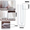 Create idea Pack of 60 Curtain Hooks Metal Pleated Head