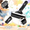 Pack of 2 Rubber Rollers, Rubber Brayer Roller Rubber Roller,