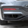 DIYUCAR Stainless Steel Exhaust Trim Black Exhaust Pipe Decoration Accessories