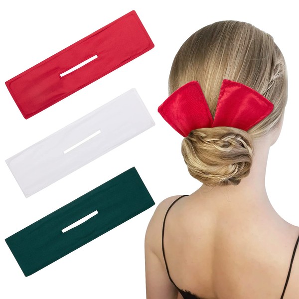 MELLIEX Pack of 3 Hair Bun Maker, Magic Hair Bun Deft Bun Donut Hair Bun Bow French Twist Hairstyle for Women Girls