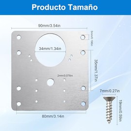 20 Pcs Placa de Reparación de Bisagras De Gabinete,Placa de Reparación de Bisagra de Acero Inoxidable con Tornillos,Renovar tus Armarios para Gabinete Cajón Cocina Armario Muebles