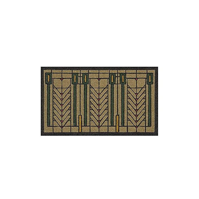 Frank Lloyd Wright Colored Tree of Life Doormat