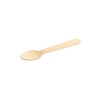 BIOZOYG Environmentally Friendly Disposable Wooden Spoons I Wooden Cutlery Soup