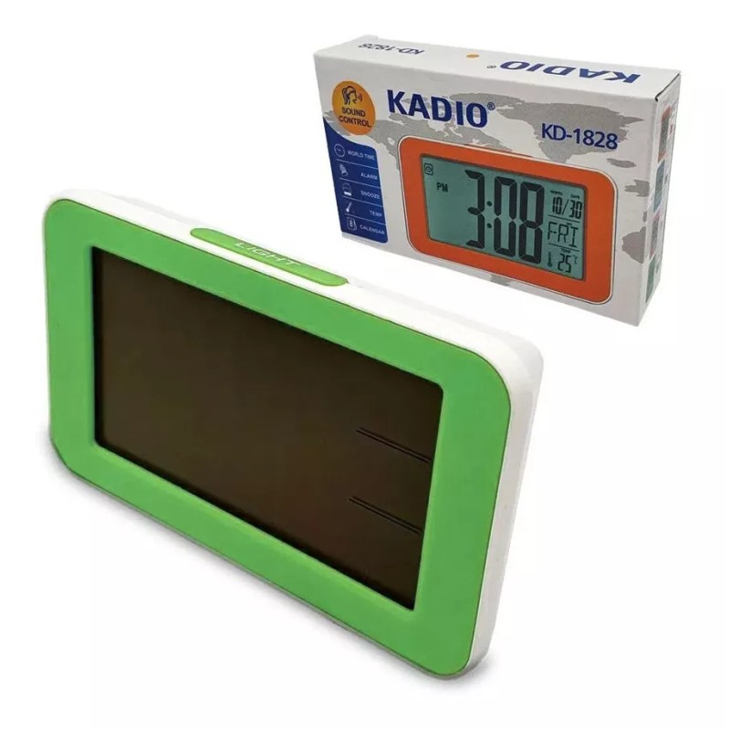 Gadiz Reloj Digital Alarma Numeros Grandes Fechador Luz Led Colore