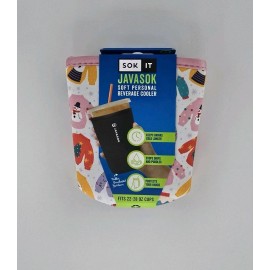 Javasok Sok It Javasok Soft Personal Beverage Cooler Fits Cups 22-28 oz New Christmas