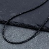 Lara Christie P5059 Black Spinel Necklace