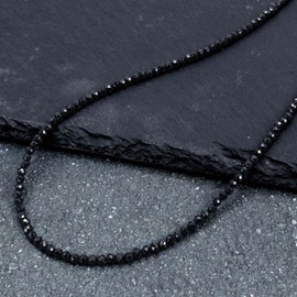 Lara Christie P5059 Black Spinel Necklace