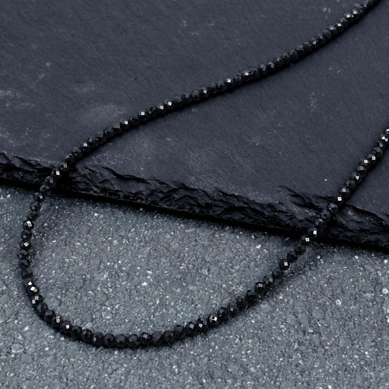 Lara Christie P5059 Black Spinel Necklace