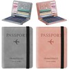 DQST 2 PACK Cartera para Pasaporte RFID, Pasaporte Funda para
