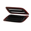 Korlot Carbon Fiber Style Exterior Exhaust Tip Trim Tail Throat