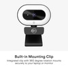 MEE audio CL8A 1080p HD Webcam with Ring Light, Microphone,