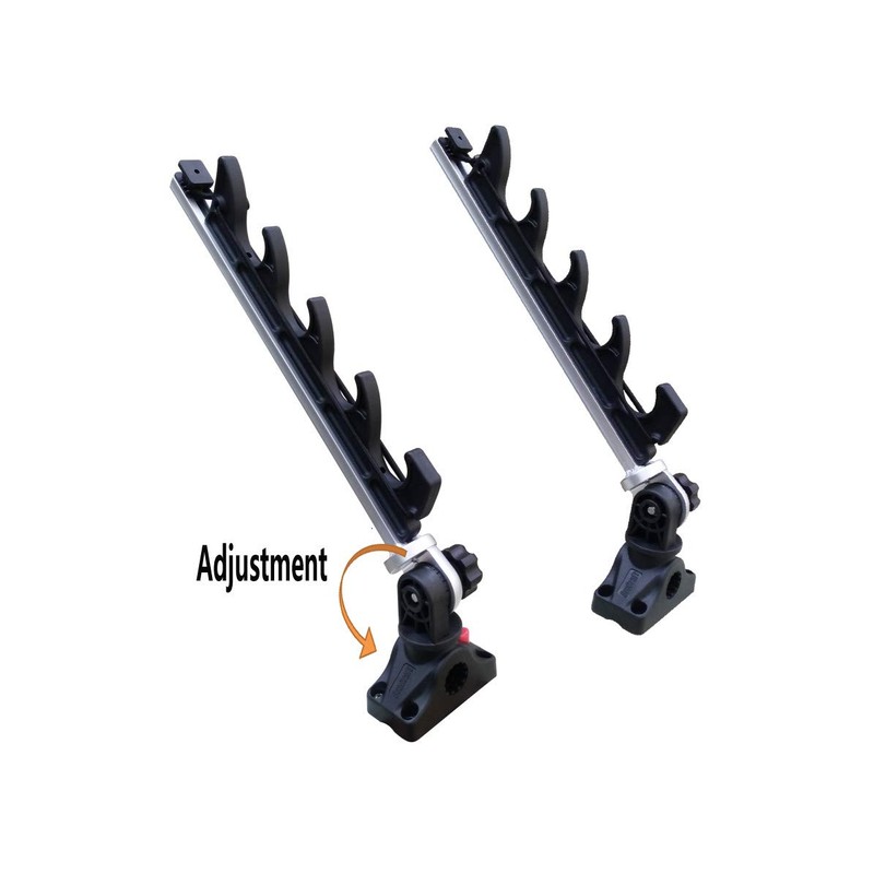 Brocraft Crappie Rod Holder/Transport Rack/Boat Rod Storage System