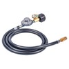 GasSaf 5FT Propane Regulator with Hose, Griddles Regulator and Gauge