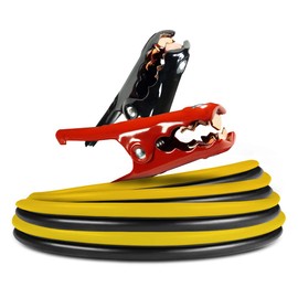 Schumacher Electric Heavy Duty Booster Cables, BC6, 8 Gauge, 16 Feet, Rated for 115 Amps, Flexible Jumper Cables