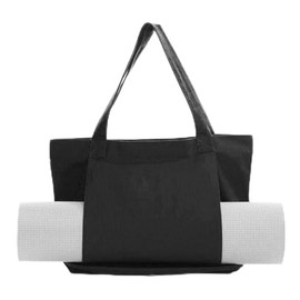 Ylucky Yoga Mat Bag Large Canvas Tote Gym Sling Carrier Multi-Functional Storage Pocket Pilates Shoulder Bag Carryall Tote for Travel Office Beach Workout