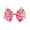 Pink Hearts Valentine's Day hair Bows, Toddler hair accessories, Cute