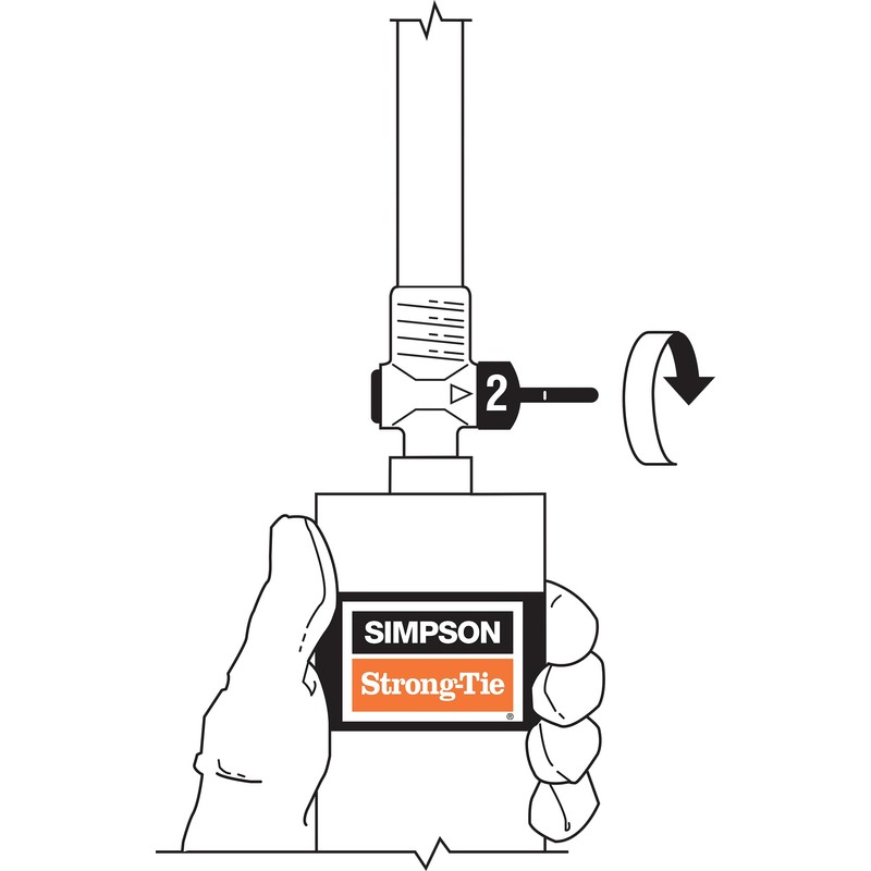 Simpson Strong-Tie ETIPAC2G10 Crack-Pac 9-oz. Single-Cartridge Injection Epoxy
