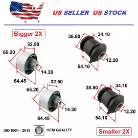 2MPLASTIC Control Arm Bushing Set For Honda CIVIC Acura CSX 2006-2011 OEM Quality