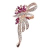 GFM® Vintage Style Brooch with Sparkly Diamantes - A10-Rose Gold