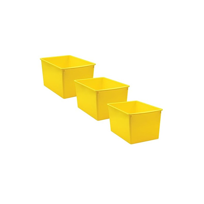 Teacher Created Resources TCR20431-3 Plastic Multi-Purpose Bin, 14-Inch x 9.25-Inch