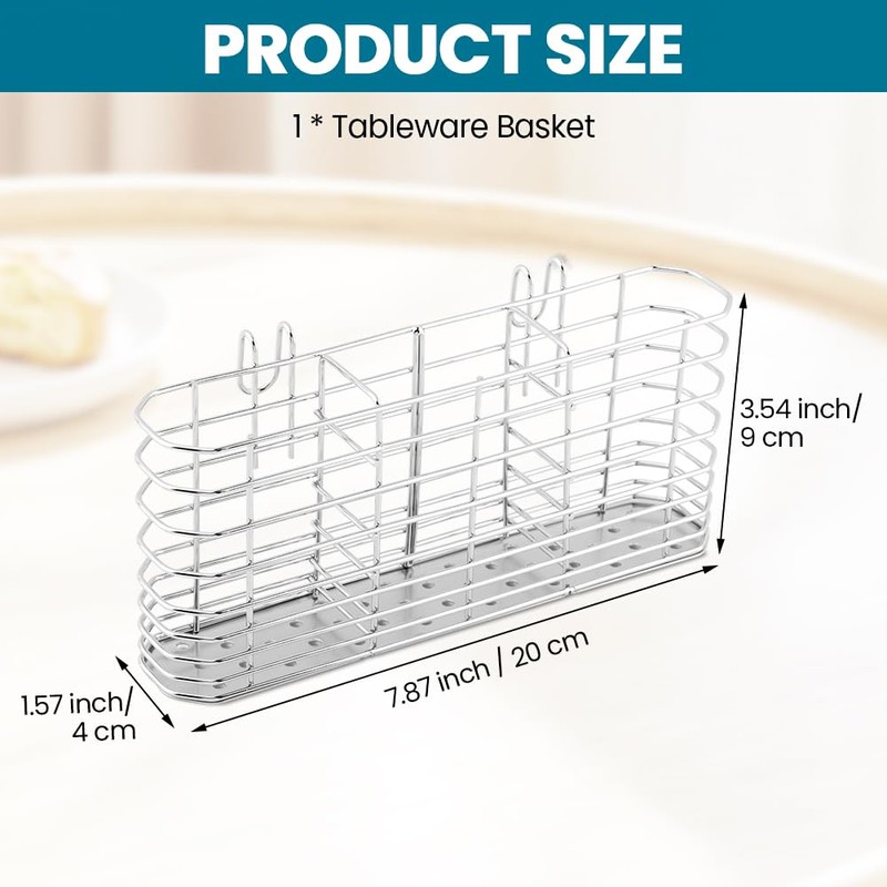Ranjaner 304 Stainless Steel Utensil Holder, Dish Drying Rack with