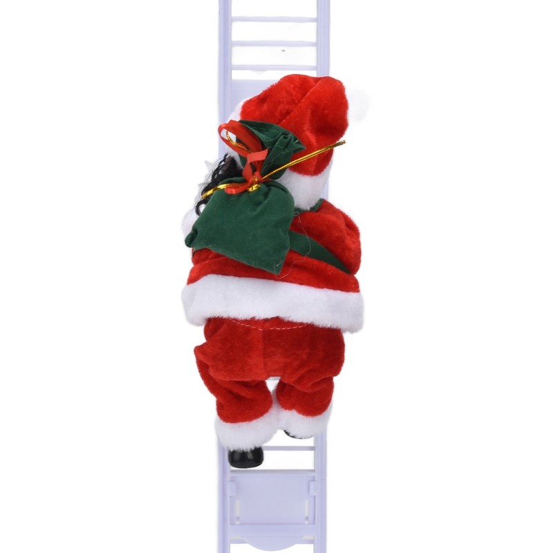 Electric Santa Claus Toy Black Race Climbing Christmas Tree Decorations