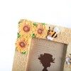 Bicuzat 3D Embossed Sunflower and Bees Pattern Resin Card Frame