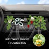 Crocheted Botanical Car Ventilation Clip Decoration, Artificial Plant Car Air