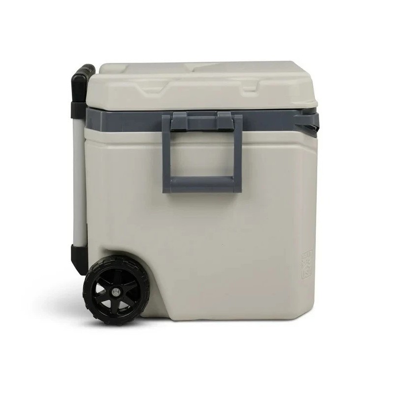 Igloo Bone White and Gray 60-Quart Sunset Roller Cooler -