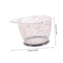 Gogogmee Salon Hair Dye Bowl Large Capacity Plastic Bowl Unique Design for Even Coloring Easy to Clean Handle for Stylists