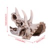 Dinosaur Triceratops Skull Model, Simulated Skeleton Think Dinosaur Statue Decorations