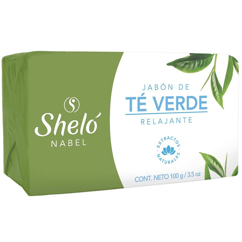 Kit 3 Jabón De Té Verde 100gr Relajante limpieza facial