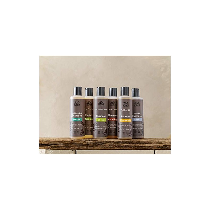 URTEKRAM Champú de romero para cabello fino, 250 ML