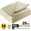 PROTARP Heavy Duty 14 OZ Water Resistant Canvas Tarp, UV