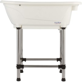 PawBest Dog Grooming Plastic Free Standing Bathtub for Small & Medium Sized Pets, for Indoor & Outdoor