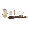 B&P Lamp® Prewired Bottle Lamp Kit with Brass Plated Socket