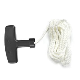 KUDASN Recoil Starter Rope with Pull Start Handle (10-Meter, 3.0mm), Engine Starter Rope & Handle, Generator Lawn Mower Trimmer Chain Saw Pull Cord