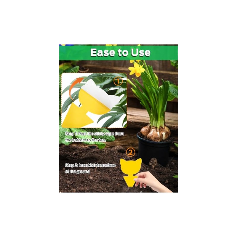 Yellow Sticky Traps for Indoor and Outdoor Pest Control -