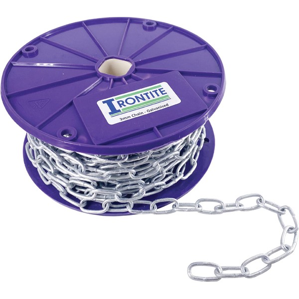 IRONTITE® Heavy Duty 3mm Metal Chain Link 1M - 30M