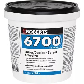 Roberts 6700 - Marine Vinyl GLUE Adhesive RV - ONE Quart - Indoor / Outdoor