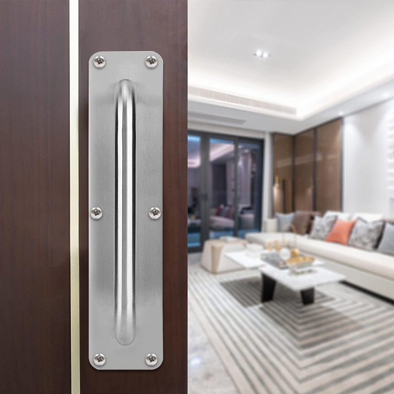 Sliding Door Handle,Fire Door Push Plate and Pull Handle,11.8x3.1inch Stainless