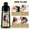 Dark Brown Hair Dye Shampoo - 100% Gray Coverage, Ammonia