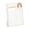 Modern Rainbow Responsibility Chart Sticky Note Pad / 50 Sheets