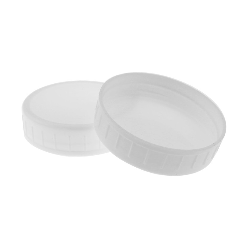 TAODAN 8PCS 70mm White Food Grade Plastic Sealed Storage Lid