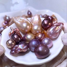 small sea pearls purple baroque