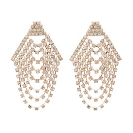 MEACHEAL Jewelry Womens Girls Fashion Rhinestone Crystal Boho Earrings For Party, Wedding, Graduation Ceremony M42# (M42#-1)