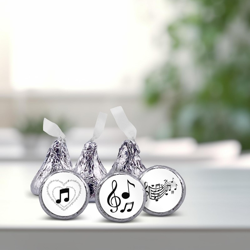 216 Music birthday party or baby shower favors stickers for