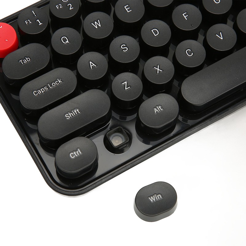 Wireless Keyboard Mouse Combo Mini Portable Retro Silent 2.4G Wireless