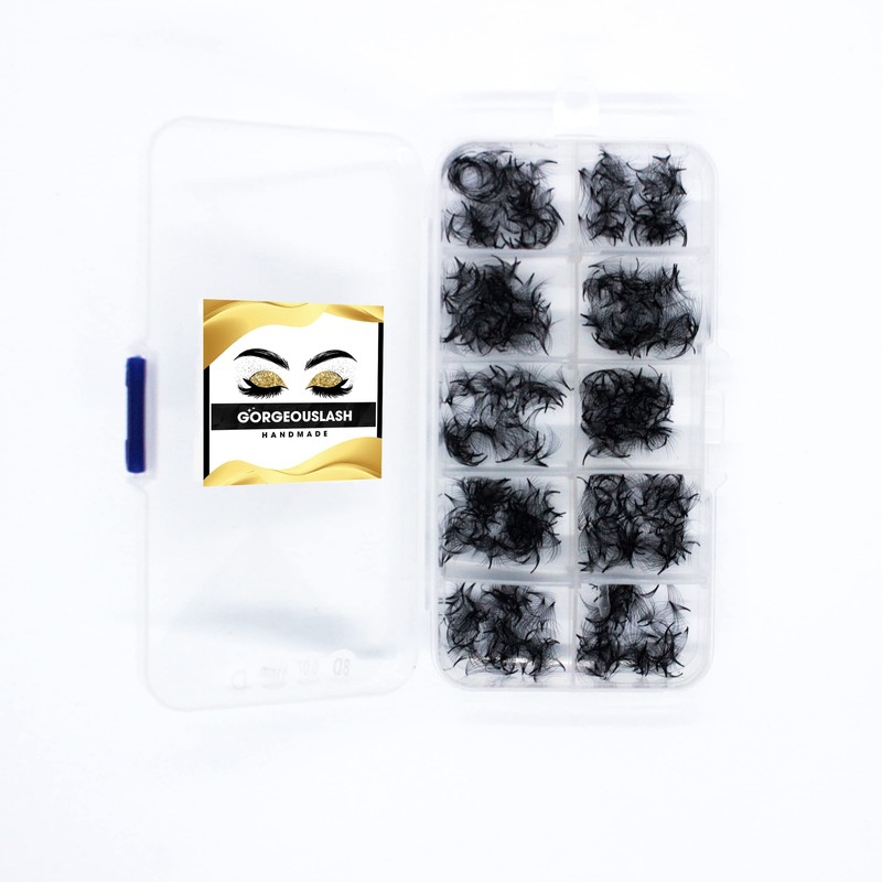 GorgeousLash 1000 Premade Lash Fans. 10D, 8D, 7D, 6D, 5D,